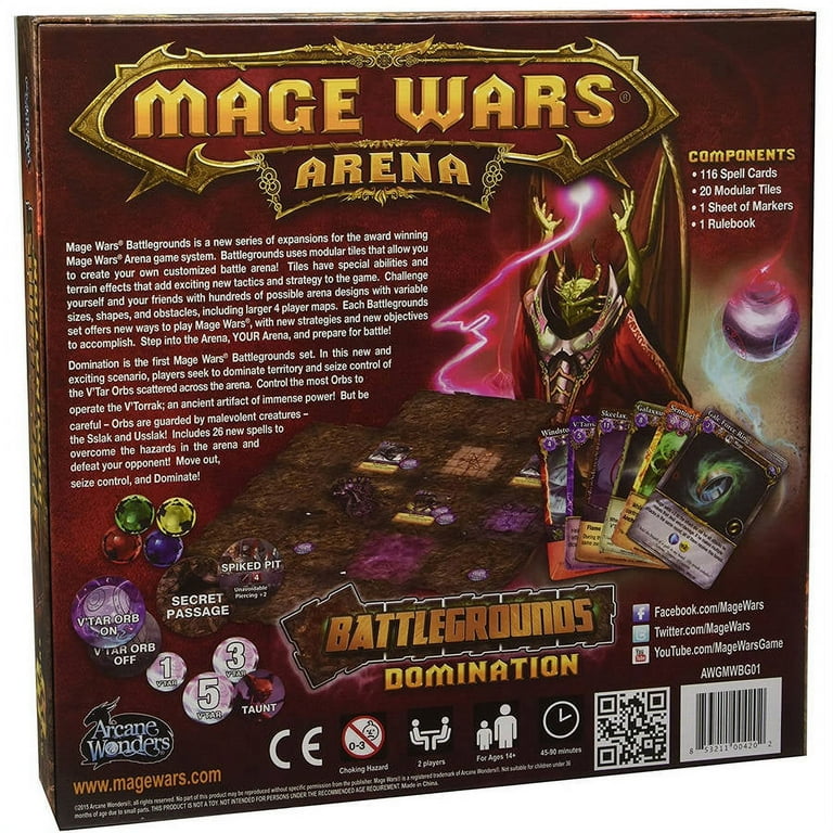 Mage Wars ボードゲーム Amazon.com: Arcane Wonders Mage Wars Game : Toys & Games