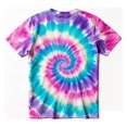 thumbnail image 6 of Girls’ Rainbow Tie Dye T-Shirt, Short Sleeve Crewneck Graphic Tee, Colorful Casual Summer Top for Kids, 6 of 6