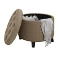 thumbnail image 7 of Convenience Concepts Designs4Comfort Round Storage Ottoman, Sandstone Fabric, 7 of 7