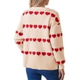 thumbnail image 3 of HongQid Womens Pullover Sweaters Long Sleeve Crewneck Casual Loose Knit Jumper Tops, 3 of 5