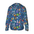 thumbnail image 3 of Uemuo Different Chemical Things Pattern Women's Full Zip UPF 50+ Sun Protection Hoodie Jacket Long Sleeve Sun Shirt Hiking Outdoor Performance with Pockets-Small, 3 of 9
