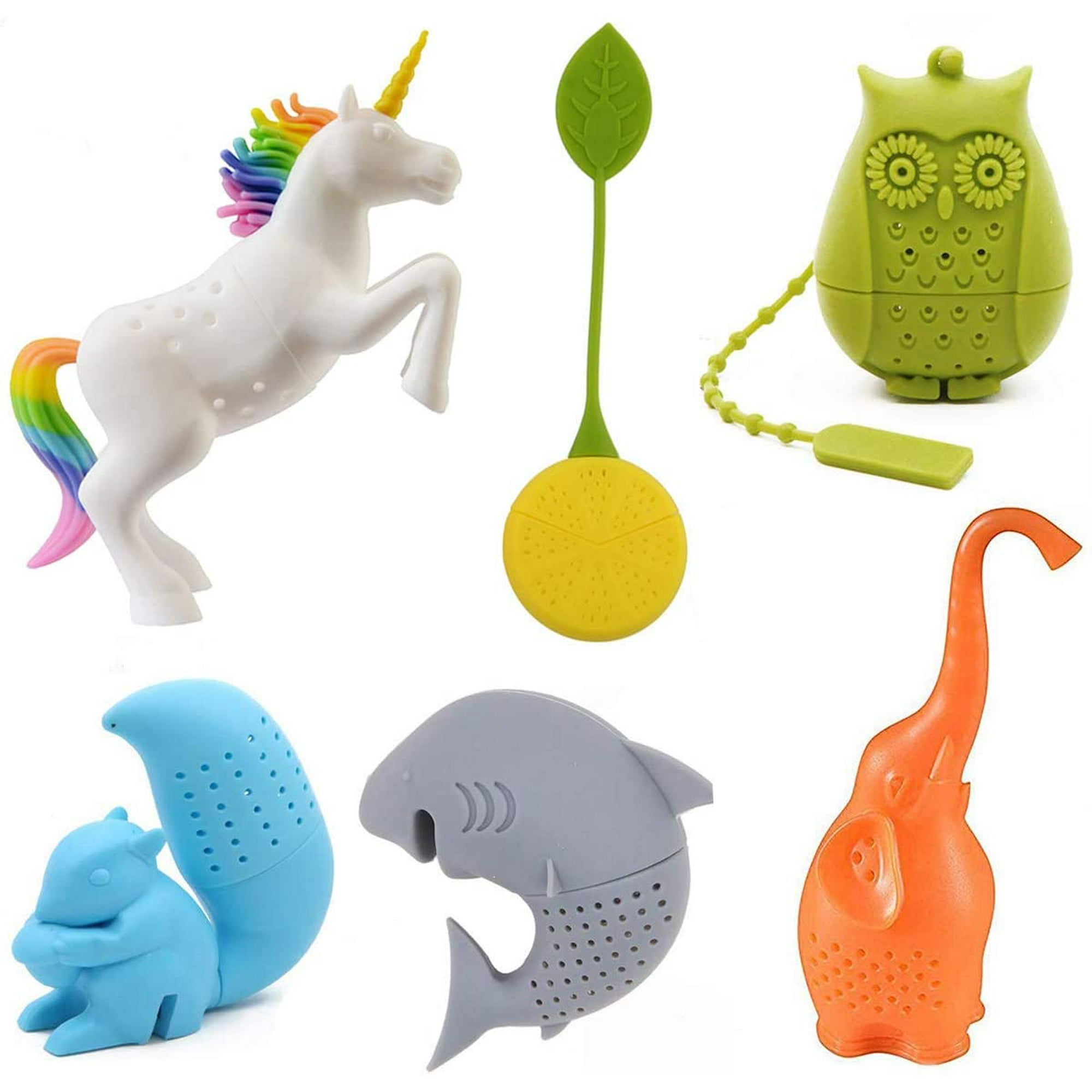 Lepai Silicone Tea Infuser Set of 6,Creative Animal Tea Ball Strainer Tea Filters Loose Leaf Cute Tea Infuser Strainer Gift For Tea Lovers Includes Unicorn Owl Elephant Shark Squirrel Lemon | Walmart Lepai Silicone Tea Infuser Set of 6,Creative Animal Tea Ball Strainer Tea Filters Loose Leaf Cute Tea Infuser Strainer Gift For Tea Lovers Includes Unicorn Owl Elephant Shark Squirrel Lemon | Walmart