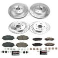 thumbnail image 3 of PowerStop Front and Rear Z23 Evolution Sport Carbon-Fiber Ceramic Brake Pad and Drilled & Slotted Rotor Kit Fits: LEXUS TOYOTA Select Models K8348, 3 of 8