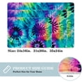 thumbnail image 2 of Tie Dye Polyester Indoor/Door/Bath Rugs: Non-Slip, Machine Washable Mats, 2 of 6
