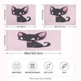 thumbnail image 4 of Satin Pillow Case King Silk Pillow Cover for Hair and Skin Envelope Closure Lovely Cat Wear Bow Tie 20"x40", 4 of 9