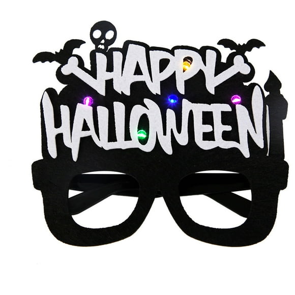 Boovnll Skeleton, Halloween Glasses Led Glasses for Halloween Parties Cosplay Accessories Funny Holiday Glasses with Purple Accents, Halloween Decorations, Halloween Skeleton, Skeleton Decor