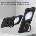thumbnail image 6 of for Samsung Galaxy Z Flip 7 FE/Z Flip 6 Case Magnetic with Hinge Protection &Kickstand [Compatible with MagSafe],Magnetic Ring Stand Slim Phone Case Cover,Black, 6 of 14