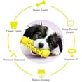 thumbnail image 3 of DEELLEEO Dog Bones for Aggressive Chewers Dog Toothbrush Chew Toy Molar Puppy Teething Toys, Dog Toys Chewers Indestructible, Durable Natural Rubber Teeth Cleaning Dog Bite Treat / Yellow, 3 of 7