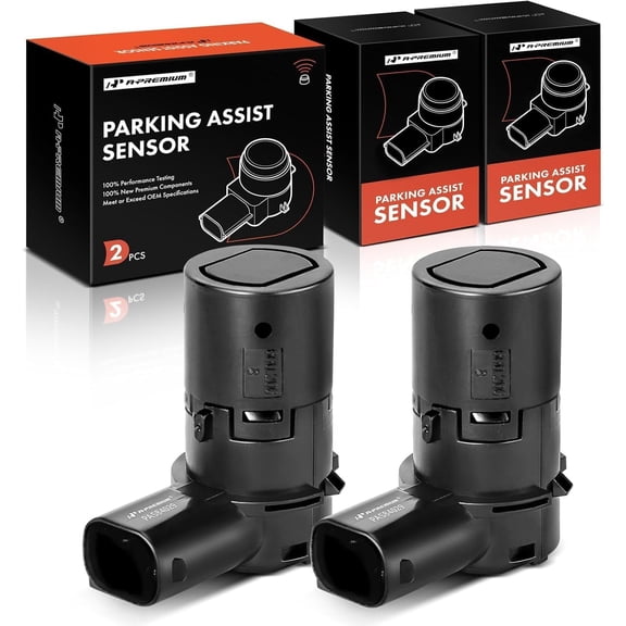 A-Premium 2-PC Rear Reverse Backup Parking Assist Sensor Compatible with Select Ford & Lincoln & Mercury - F-150, F-250 F-350 F-450 F-550 Super Duty, Explorer, Escape, Expedition, Blackwood, Mariner
