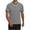 Gray, variant on LMOIPLI Men's Contrast Trim V Neck Short Sleeve T-Shirt Classic Crew Neck Casual Tee Breathable Summer Sporty Top for Daily Black M