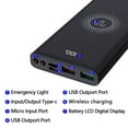 thumbnail image 3 of Qi Banque d'Alimentation Sans Fil 900000mAh Chargeur Portable Rapide Batterie Externe, 3 of 6