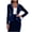01 Dark Blue, variant on Velvet Blazer for Women Formal Business Blazer Tops Slim Fit Lapel Collar Button Down Outerwear Long Sleeve Plain Color Coats Fashion Business Work Office Tops