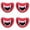 Red 4PCS, variant on Graspable Squeaky Dog Toy Suitable For Aggressive Chewers Red Lipped Dog Teething, 2.36x3.14 inch, Red 1PCS