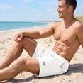 thumbnail image 5 of DAKIMOE Mens Shorts Corduroy Casual Elastic Waist Drawstring Summer Shorts Men with Pockets Lightweight Breathable Workout Shorts for Beach S to 2XL, 5 of 12