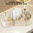 thumbnail image 6 of Cosmetic Storage Boxes Large Capacity Elegant Desktop Organizer Transparent Countertops Storage for Vanity Bathroom Living Room, 6 of 9