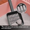 thumbnail image 4 of Tookincmo Recogedor de Arena para Gatos con Caddy Recogedor para Gatos con Soporte y Contenedor para Almacenar Recogedor para Gatos Material ABS Duradero y Lindo Diseño - 85A Gris Oscuro Mate, 4 of 5