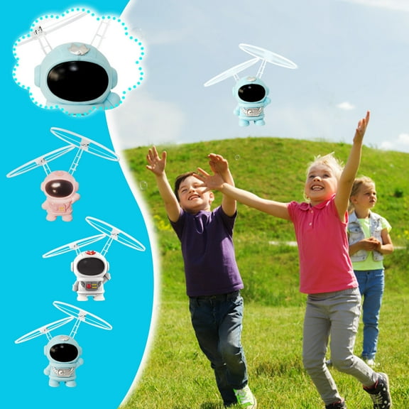 kcavykas Little People Toys 2024 Astronaut Sensing Aircraft Gesture Sensing Manoeuvre Helicopter Robot Light-emitting Toys