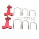 thumbnail image 5 of Montaje de tubo Jack fácil instalación Soporte de tubo Jack a prueba de herrumbre estable anodizado rojo Aluminio Billet 6061 para tubo redondo cuadrado de 1 a 25 pulgadas ANGGREK Otros, 5 of 8