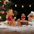 thumbnail image 3 of Adornos de resina con forma de hombre de jengibre para Navidad, regalos navideños para niños, manualidades de resina, decoración navideña para ventanas del hogar, 3 of 5
