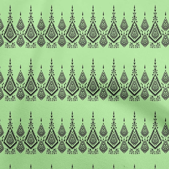 oneOone Polyester Lycra Lime Green Fabric Block Craft Projects Decor Fabric Printed By The Yard 56 Inch Wide