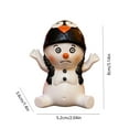 thumbnail image 3 of Wznxdo Christmas Decorations Indoor, Resin Snowman Ornaments for Christmas Table Decor, Farmhouse Rustic Miniature Collectible Figurines for Home, Tiered Tray, Mantle, Shelf 3.15Inch, 3 of 6