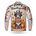 thumbnail image 2 of Happy Thanksgiving Australian Cattle Dog Welcome Thankful Fall Autumn Pumpkin All Over Print 3D Baseball Jacket Heeler Lover Gifts Bomber Jacket Softball - 02021, 2 of 6