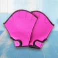 thumbnail image 4 of Guantes de natación para adultos y Rosa Sunnimix Guantes de natación palmeados, 4 of 8