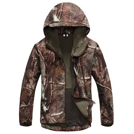 

Yohome Men s Autumn/Winter Outdoor Soft Shell Fleece Hooded Pocket