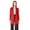 Red, variant on MOA Collection Women's Plus Solid Basic Open Draped Front Long Sleeve Relaxed Cardigan Sweater