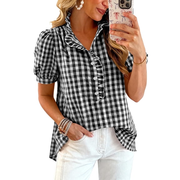 Linen Clothes for Women, Casual Cowgirl Western Concert Outfits Ladies Linen Tops Plus Size Shirt Bandana Print Tops for Women Layered Look Top Breathable Mesh Back Blouse V Neck