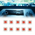thumbnail image 1 of Interruptor de teclado mecánico de 10 piezas interruptor rojo de repuesto de interruptor de llave DIY con extractor de eje + extractor de llave ANGGREK Otros, 1 of 8