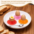 thumbnail image 5 of Uxcell 4 Pack Soft Boiled Egg Holder, Nonstick Silicone Egg Poacher Cups Poached Cups Kitchen Breakfast Gadget for Microwave Air Fryer Stove Top Cooking Boiled Poached, Green, 5 of 6
