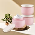 thumbnail image 6 of 4 Pcs Plastic Cream Jars 8oz/250g Empty Sample Containers Wide Mouth Leak Proof Cosmetic Bottles with Lids Refillable Travel Storage Container for Lotion Powder Make Up Samples, Pink, 6 of 6