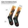 thumbnail image 2 of Lsque Sunflower Meditating Cat Pattern Sport Compression Socks for Men & Women 15-20 mmHg Knee High Nurse Pregnant Running Medical and Travel Athletic, 2 of 6