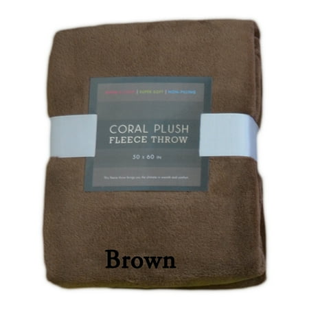 Plush Fleece Throw Blanket: Bright Colors, Super Soft ...