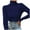 Navy, variant on Womens Plain Tshirts Long Sleeve Going Out Tops for Women Fall Solid Color Turtleneck Bottom Sweater Pullover Knit Cute Tee Shirts Coffee L
