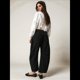 thumbnail image 5 of Pantalones Vaqueros Vintage de Cintura Baja, Elásticos, Estilo Boyfriend, de Pierna y con Realce de Glúteos para Mujer. Negro M, 5 of 7