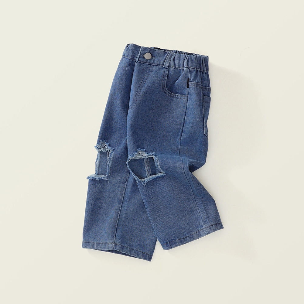 Amazon.com: EISHOW Unisex Baby Ripped Jeans,Toddler Kids