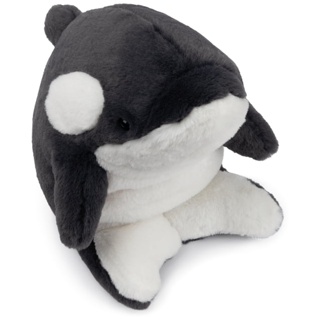 Peluche GUND Flynn Orca Whale de 25 cm en blanco y negro para más de 1 año