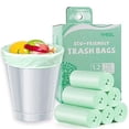 thumbnail image 6 of 1.2 Gallon Small Trash bags Biodegradable, Mini Recycling & Degradable Garbage Bags Fit 5 Liter Can Liners for Kitchen Bathroom Office Car (150 Counts,Green), 6 of 7