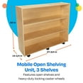 thumbnail image 6 of Bird In Hand 1301524 Childcraft Mobile Open Shelving Unit, Product Height 42 in., 3 Shelves, 6 of 10