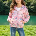 thumbnail image 2 of NOLDARES Girls Boys Rain Jacket, Windbreaker Kids Raincoat Waterproof Zip Jacket with Fleece Liner(Watermelon Red,18-24 Months), 2 of 5