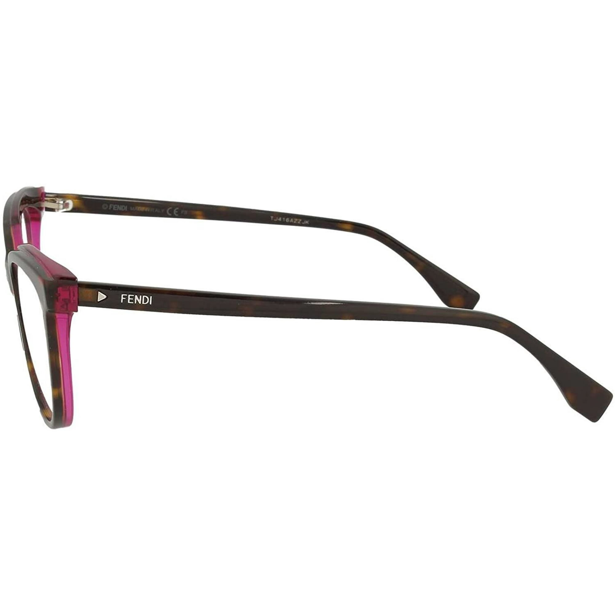 Fendi Ff 0255 Color Dark Havana 0086 Pink Size 53 16 140 Eyeglasses Authentic Walmart