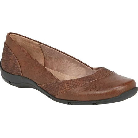 

Women s Life Stride Deja Vu Flat Tan New Rattlesnake Polyurethane 11 W