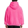 thumbnail image 4 of GrmtClth Hoodies for Men Casual Zip Up Hooded Sweatshirt Trendy Long Sleeve Pullover 2025 Fall Oversized Outerwear with Pockets Pink M, 4 of 5