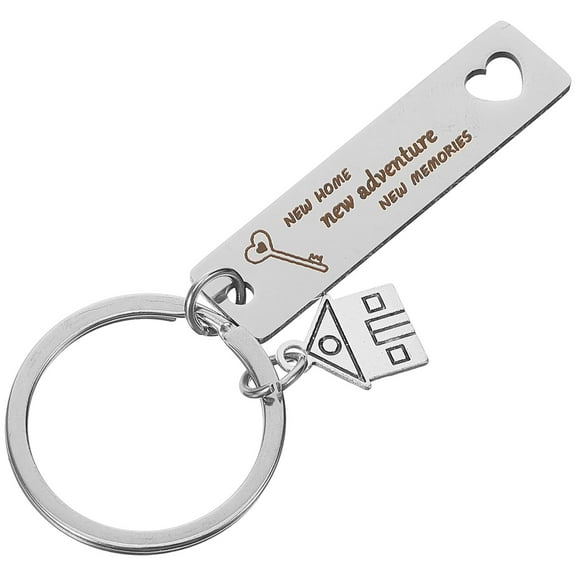 WORGEOUS  Cartoon Puzzle New Home Keychain for House Owner Conspicuous