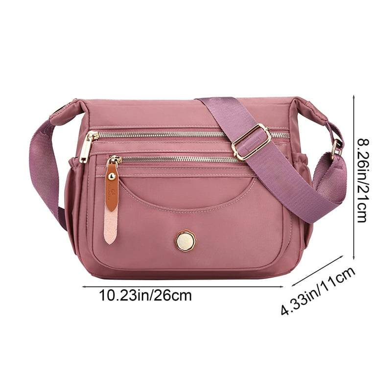 Fnyoxu Waterproof Nylon Crossbody Bag for Men and Women  display picture 1