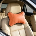 thumbnail image 5 of Yhmxh Breathable PU Leather Car Neck Pillow, Ergonomic Bone-Shaped Headrest Cushion, Comfortable Neck Support Pillow for Driving, Travel, Office Chair, Universal Fit for All Car Models, 5 of 6