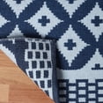 thumbnail image 4 of Superior Adalia Lattice Indoor/ Outdoor Area Rug, 5' 6" x 7' 6", Navy, 4 of 9
