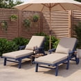 thumbnail image 4 of FOOWIN Waterproof Outdoor Chaise Lounge Cushions, 72"×21"×3" Lounge Chair Cushions for Poolside & Patio Chairs Set of 2, Beige Brown, 4 of 9